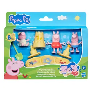 Игровой набор PEPPA FIGURINES – ТРИ МАЛЕНЬКИЕ СВИНКИ НА ПЛЯЖЕ Peppa Pig (G2833)