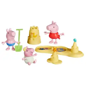 Игровой набор PEPPA FIGURINES – ТРИ МАЛЕНЬКИЕ СВИНКИ НА ПЛЯЖЕ Peppa Pig (G2833)