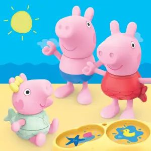 Игровой набор PEPPA FIGURINES – ТРИ МАЛЕНЬКИЕ СВИНКИ НА ПЛЯЖЕ Peppa Pig (G2833)