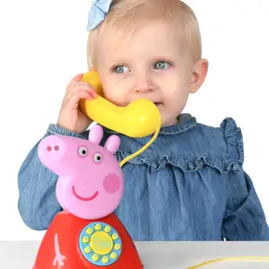 Игрушка-каталка на веревочке PEPPA - ТЕЛЕФОН ПЕППЫ Peppa Pig (1684687)
