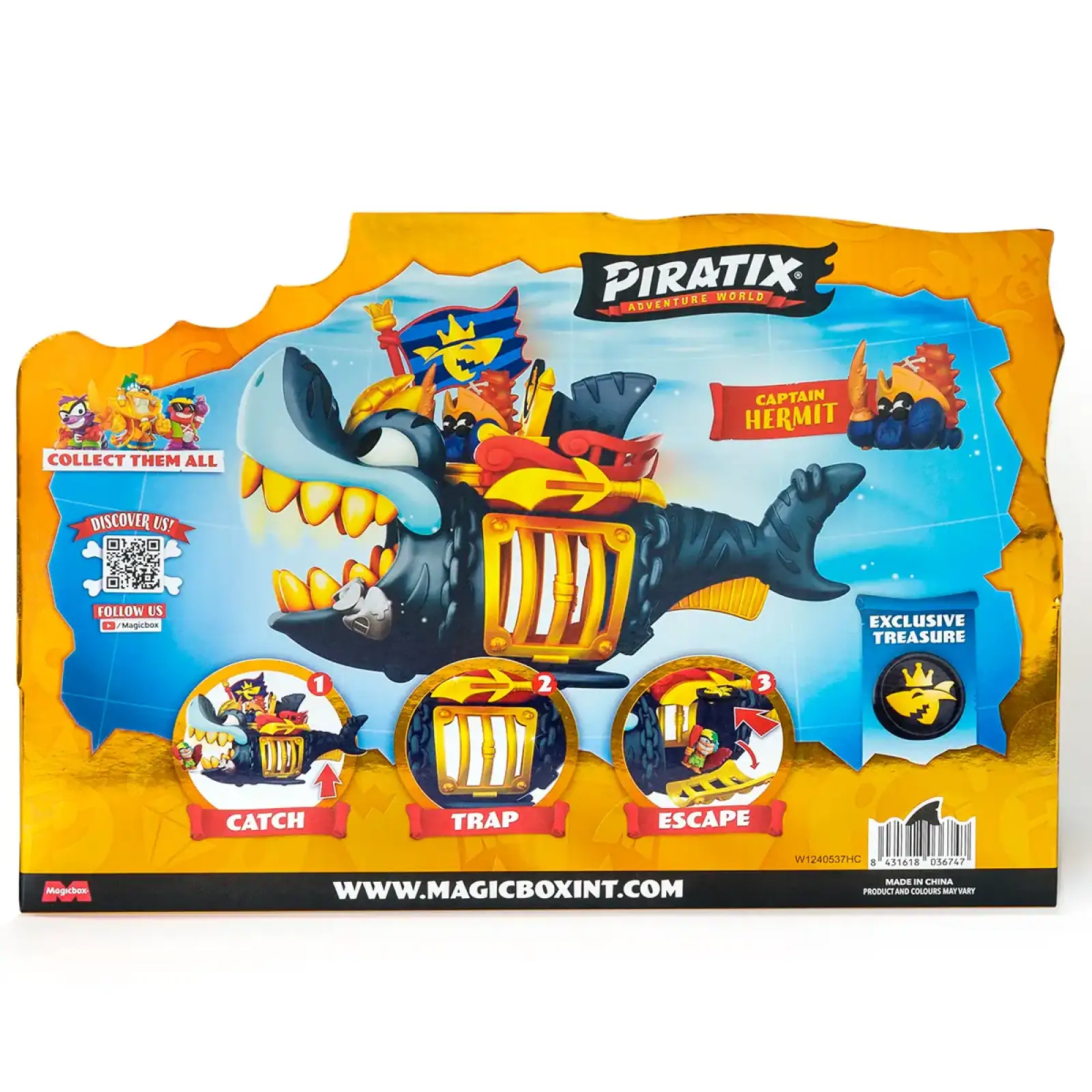 Игровой набор PIRATIX S - КОРОЛЕВСКАЯ ЧЕРНАЯ АКУЛА (PPXSP112IN11)