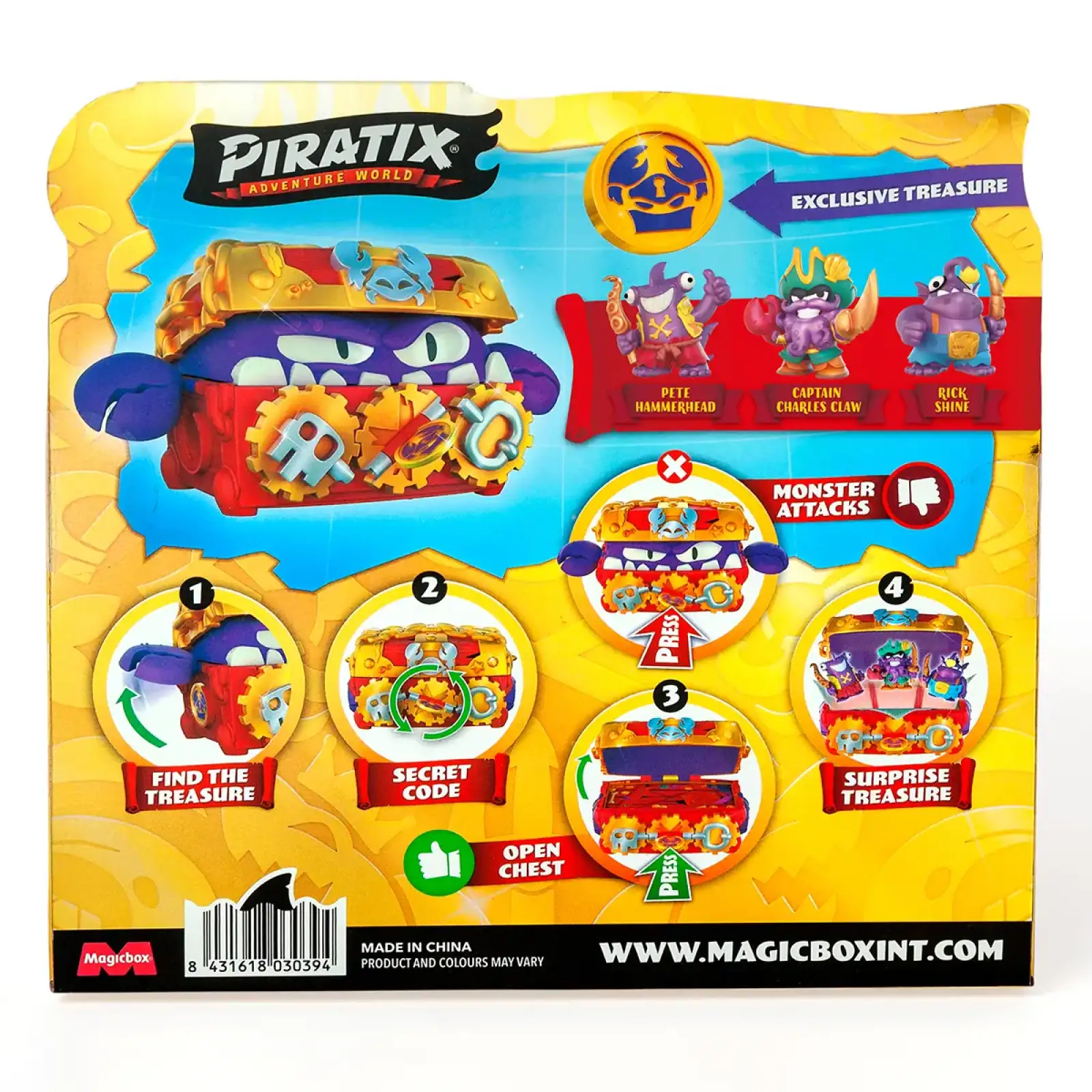 Игровой набор PIRATIX S - СУНДУК С СОКРОВИЩАМИ (PPXSP116IN00)