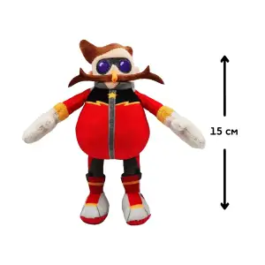 М'яка іграшка на кліпсі SONIC PRIME – ДОКТОР ЕҐМАН (15 cm) (SON7004E)