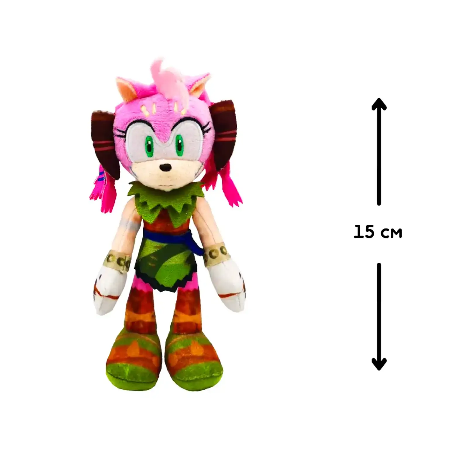 М'яка іграшка на кліпсі SONIC PRIME – ЕМІ (15 cm) (SON7004F)