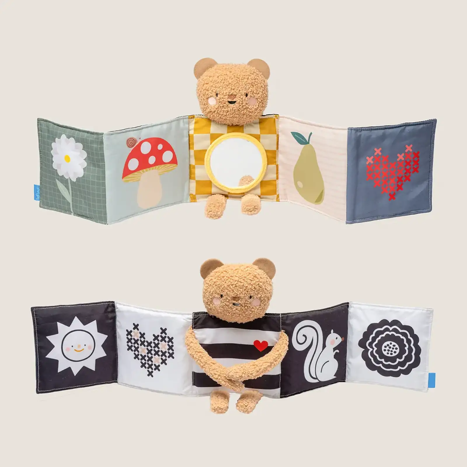 Розвивальна книжка-розкладушка 2-в-1 – ОБІЙМИ ВЕДМЕДИКА Taf Toys (13795)