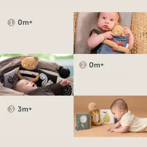 Розвивальна книжка-розкладушка 2-в-1 – ОБІЙМИ ВЕДМЕДИКА Taf Toys (13795)