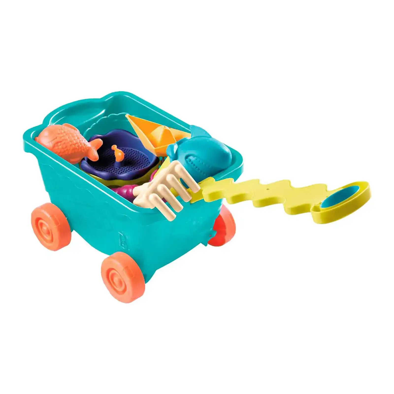 Набор для игры с песком и водой - ТЕЛЕЖКА МОРЕ (11 предметов) Battat (BX1596Z)