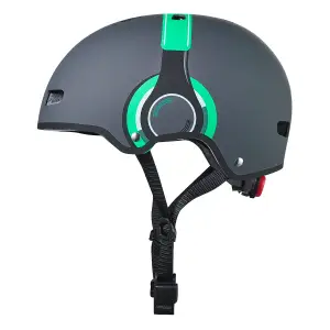 Захисний шолом MICRO - ЗЕЛЕНИЙ З МАЛЮНКОМ НАВУШНИКІВ (52-56 cm, M, світло) (AC2111BX)