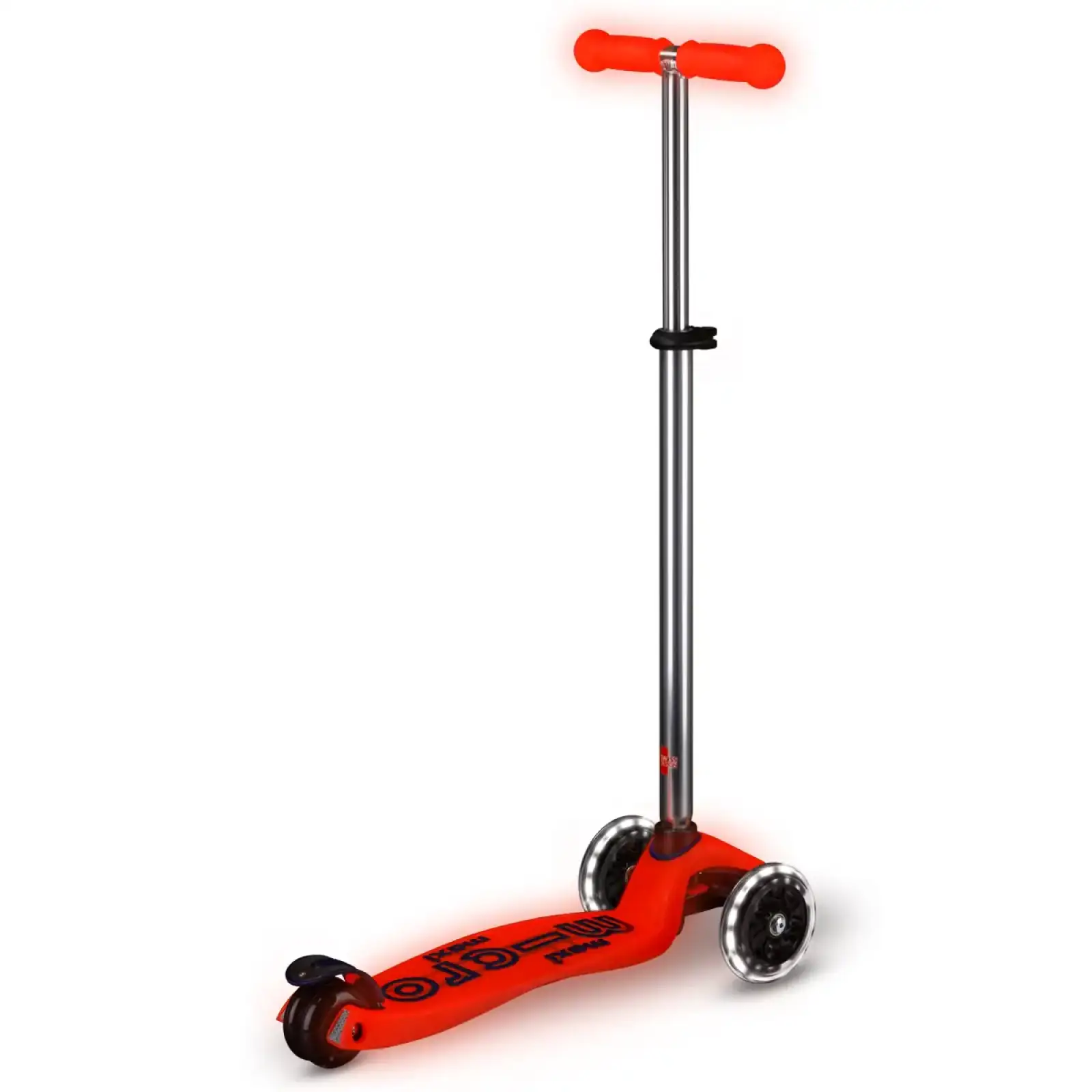 Самокат MICRO Maxi Deluxe Glow LED червоний (MMD368) UA