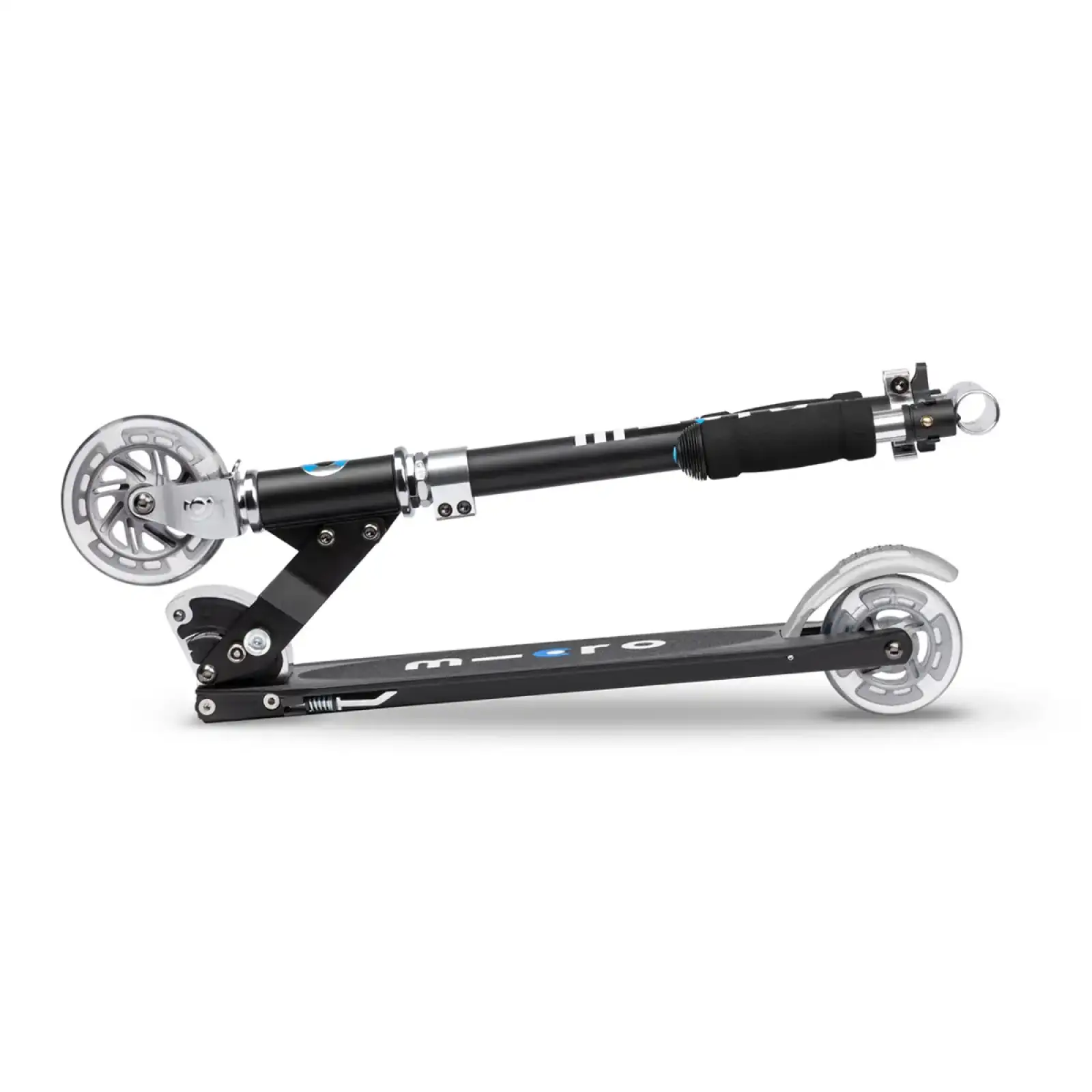 Самокат MICRO Sprite LED чорний (SA0026) UA