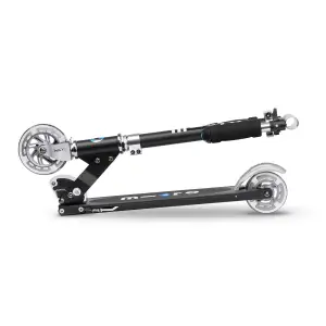 Самокат MICRO Sprite LED чорний (SA0026) UA