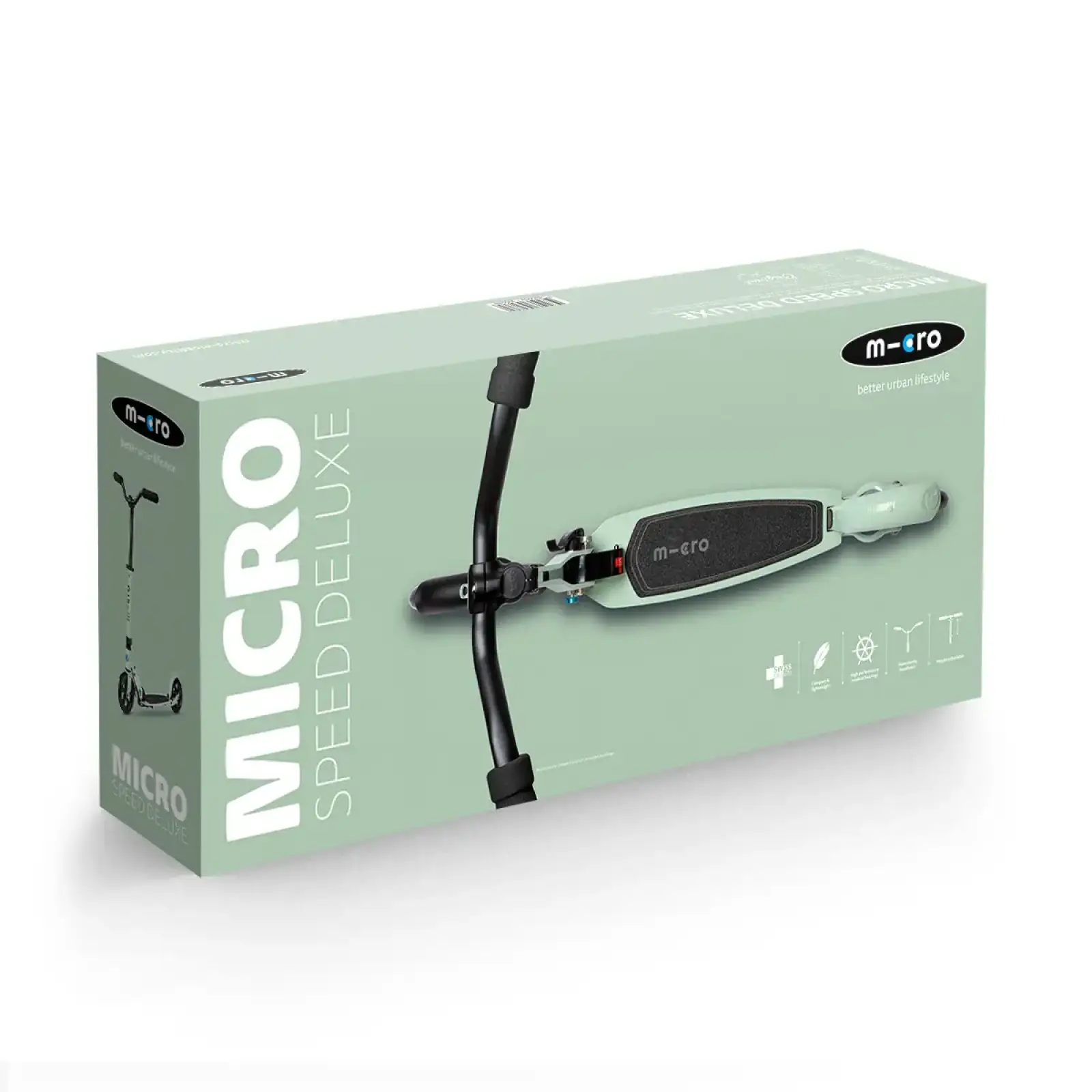 Самокат MICRO Speed Deluxe Зелений (SA0211) UA