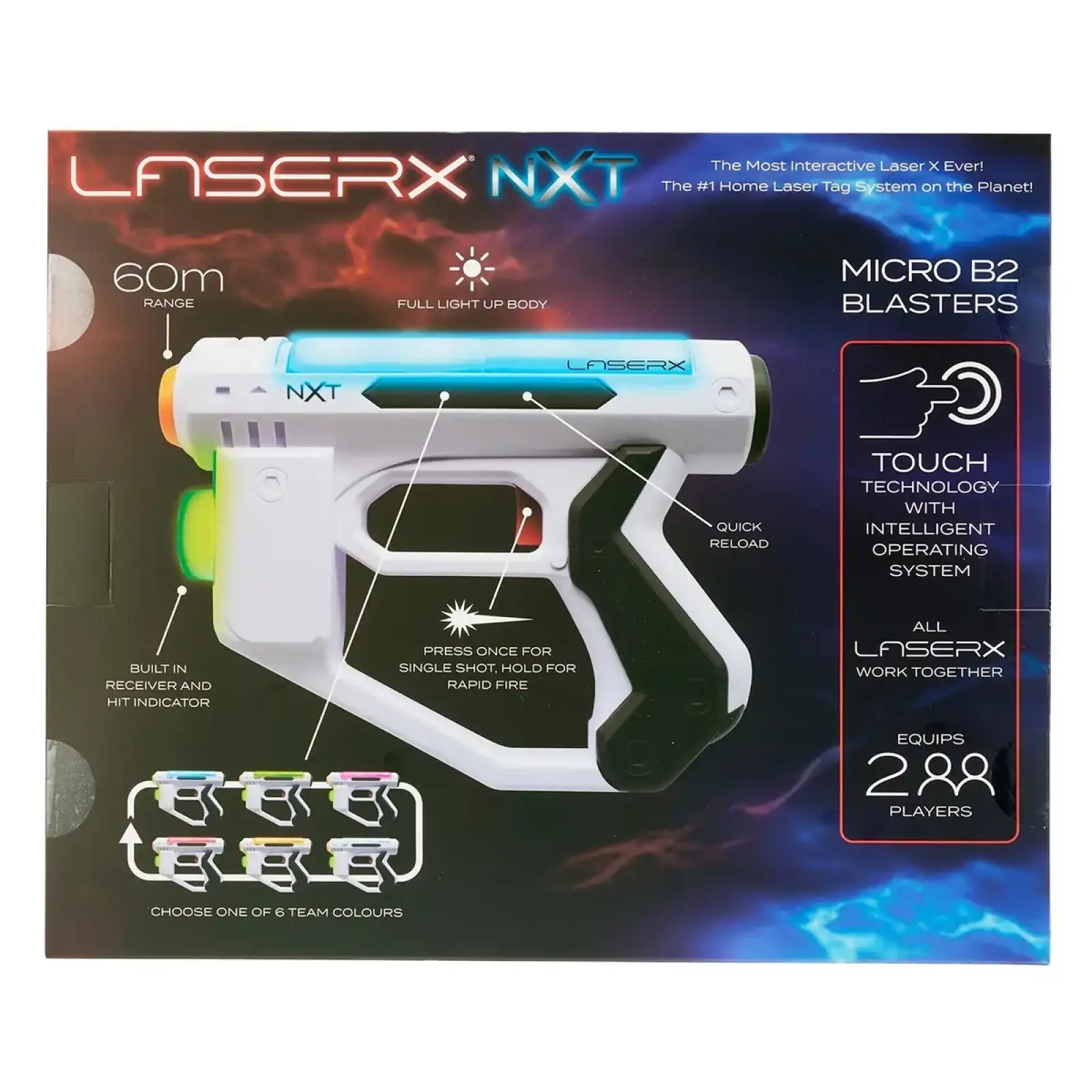 Игровой набор для лазерных боев – LASER X NXT MICRO ДЛЯ ДВУХ ИГРОКОВ (87538)