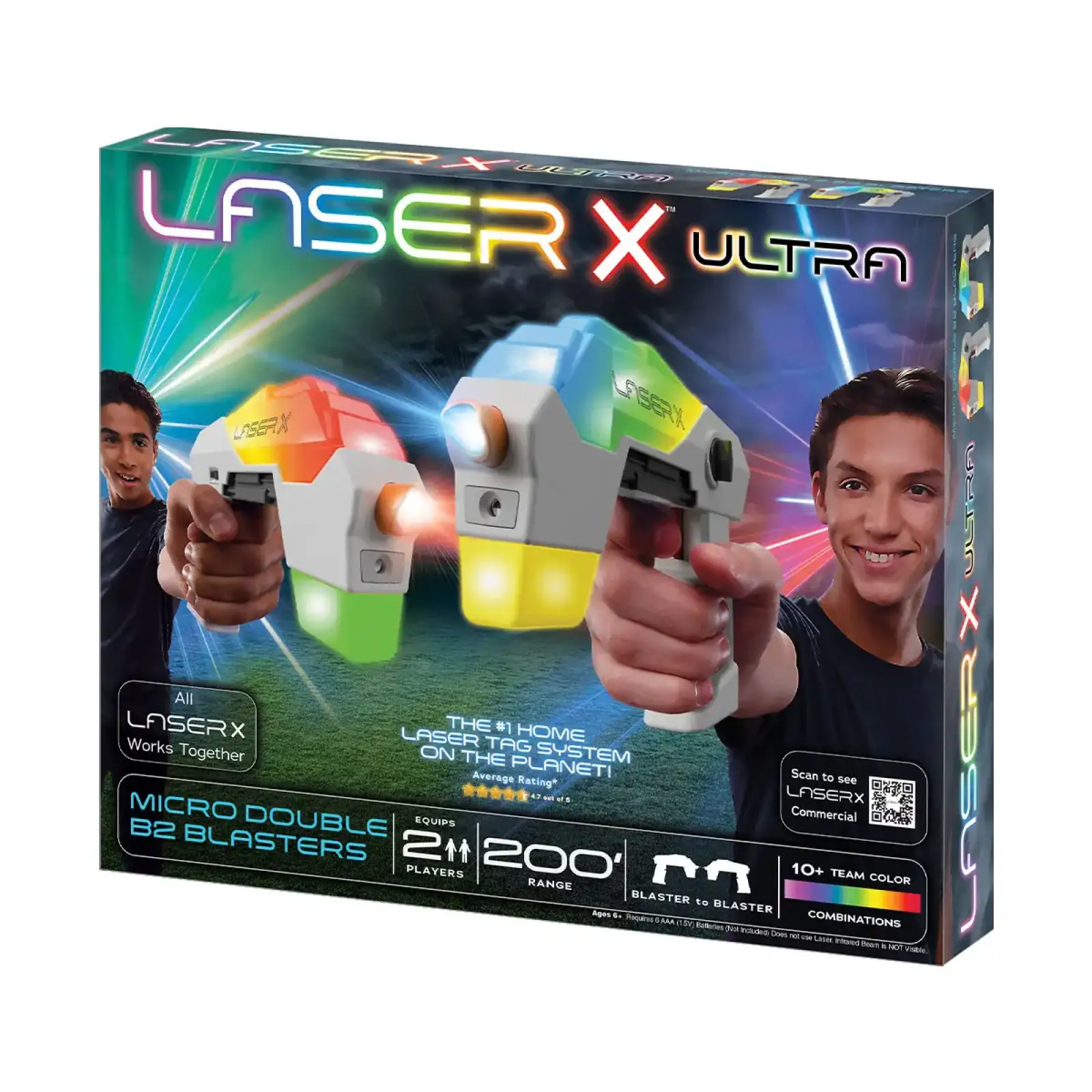 Ігровий набір для лазерних боїв - LASER X ULTRA MICRO ДЛЯ ДВОХ ГРАВЦІВ (87551)