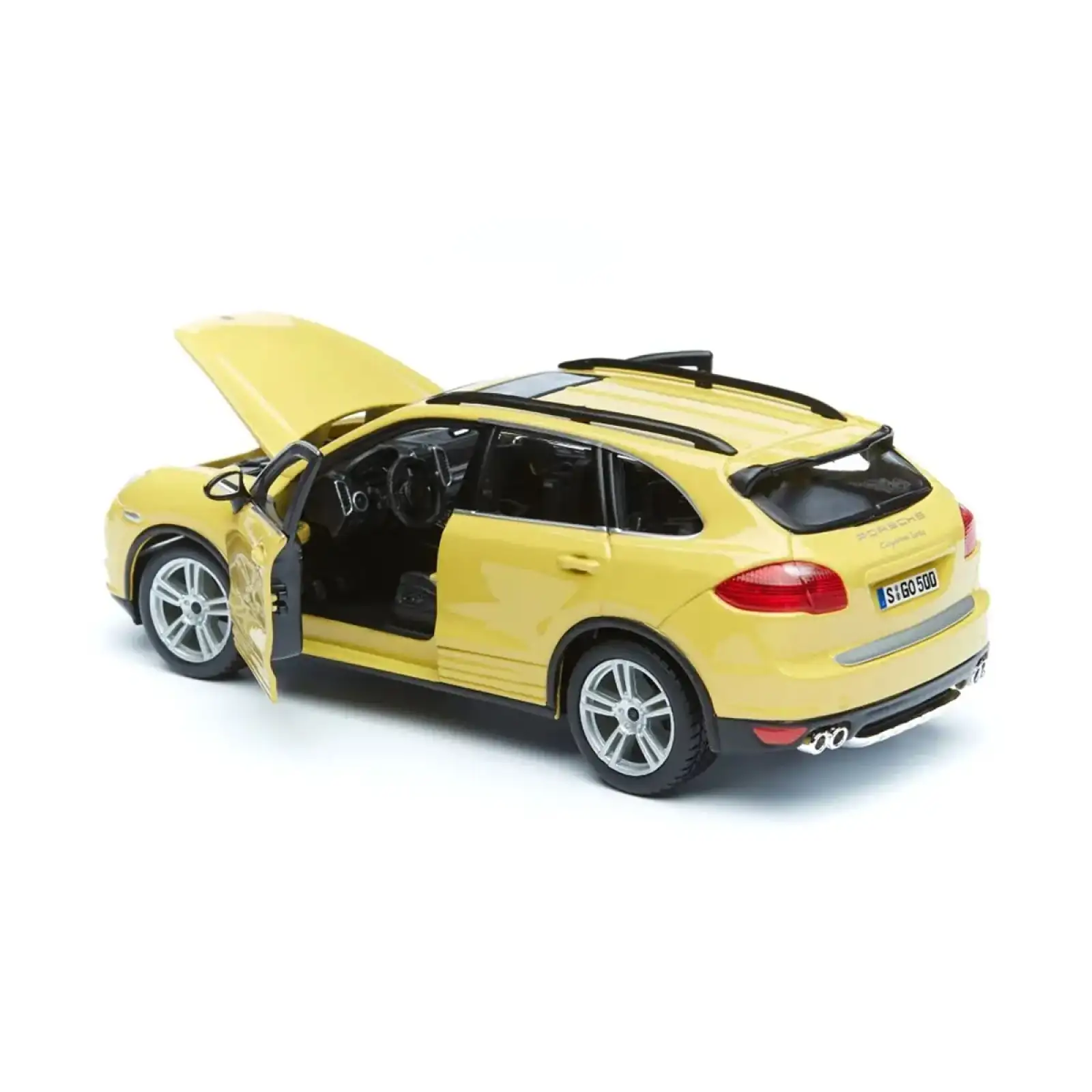 Автомодель - PORSCHE CAYENNE TURBO (асорті білий, жовтий, 1:24) Bburago (18-21056)