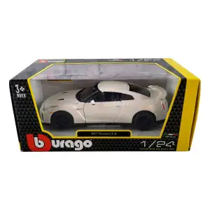 Автомодель - NISSAN GT-R (асорті червоний, білий металік, 1:24) Bburago (18-21082)