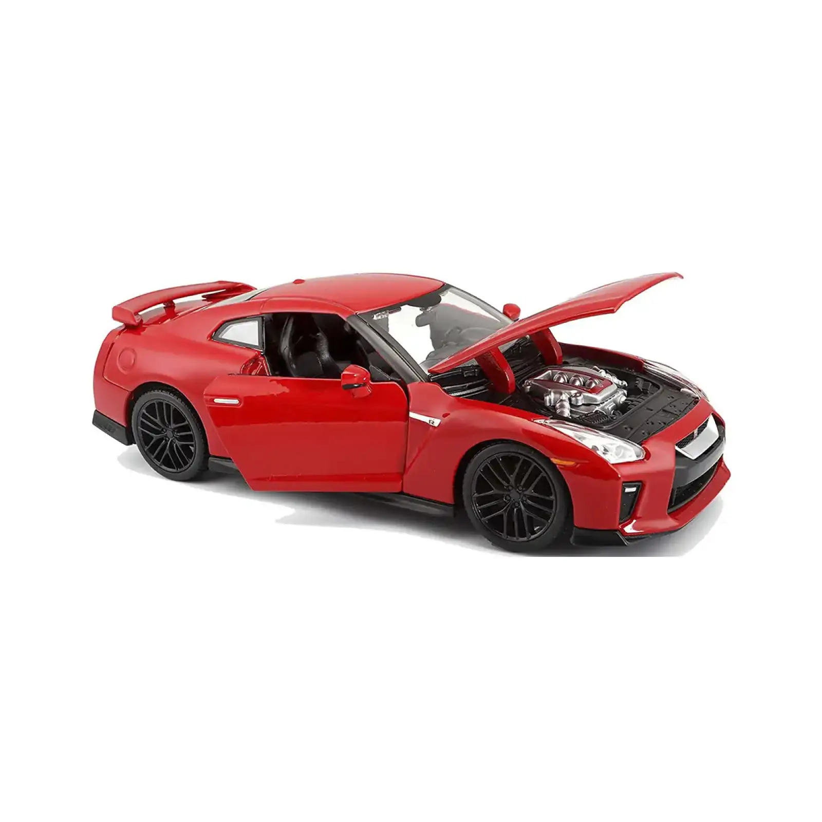 Автомодель - NISSAN GT-R (асорті червоний, білий металік, 1:24) Bburago (18-21082)