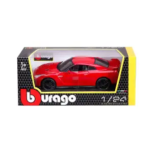 Автомодель - NISSAN GT-R (асорті червоний, білий металік, 1:24) Bburago (18-21082)