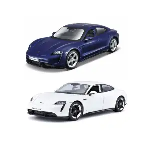 Автомодель PORSCHE TAYCAN TURBO S (асорті синій, білий, 1:24) Bburago (18-21098)
