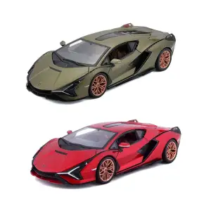Автомодель LAMBORGHINI SIÁN FKP 37 (асорті зелений металік, червоний металік, 1:24) Bburago (18-21099)