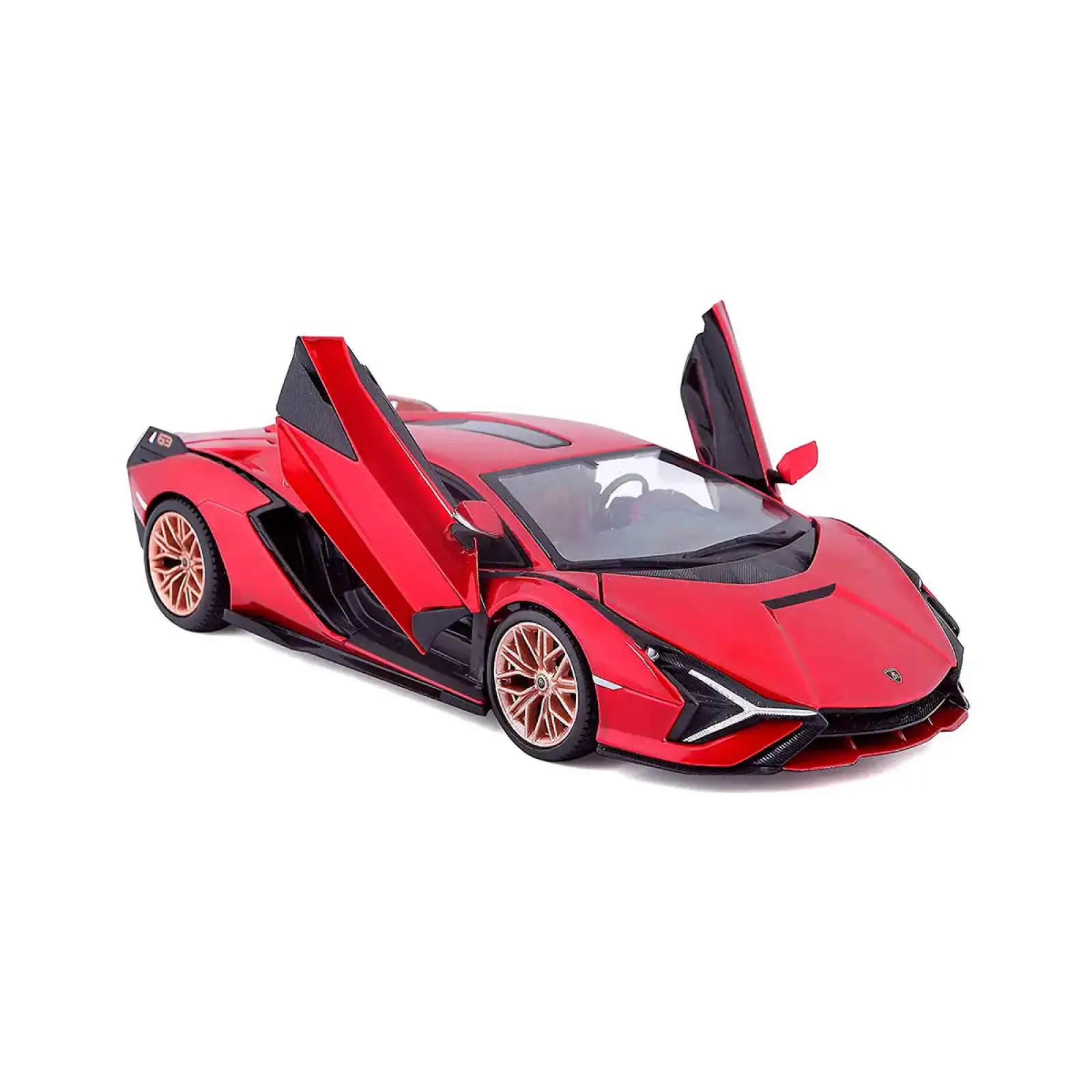 Автомодель LAMBORGHINI SIÁN FKP 37 (ассорти зеленый металлик, красный металлик, 1:24) Bburago (18-21099)