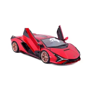 Автомодель LAMBORGHINI SIÁN FKP 37 (ассорти зеленый металлик, красный металлик, 1:24) Bburago (18-21099)
