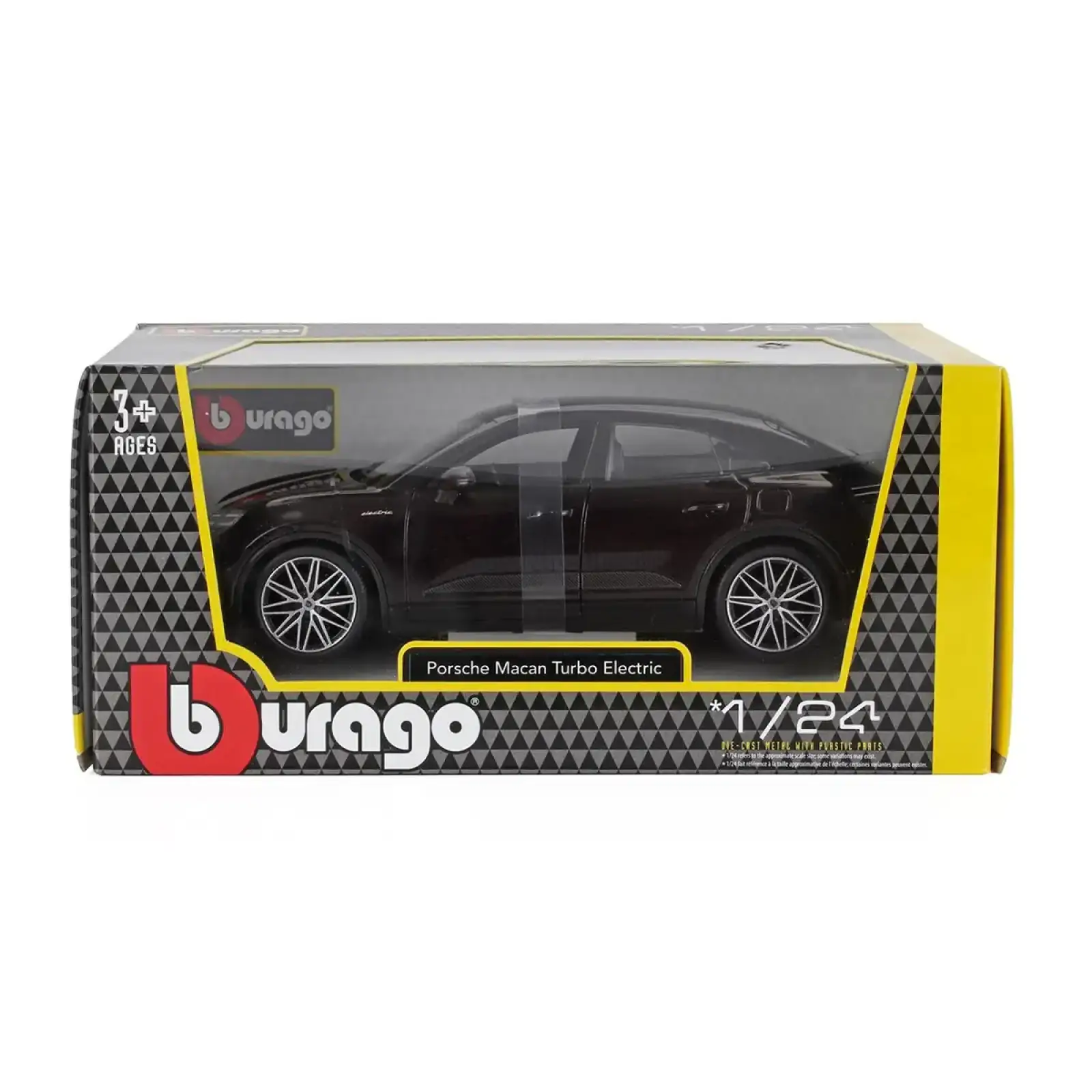 Автомодель PORSCHE MACAN 4 ELECTRIC (чорний, 1:24) Bburago (18-21114)