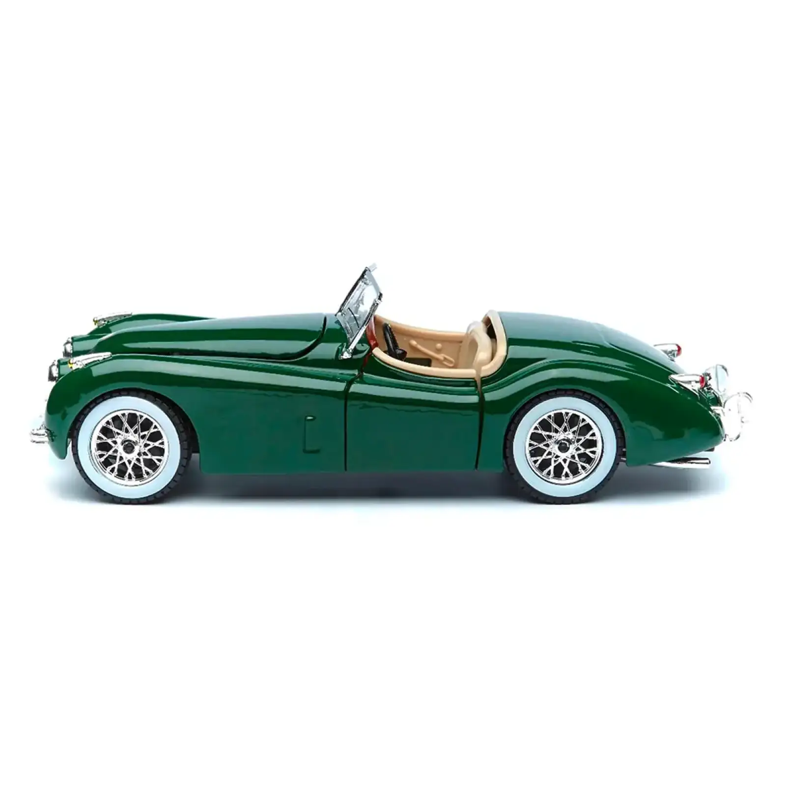 Автомодель JAGUAR XK 120 (1951) (ассорти вишневый, серебристый, темно-зеленый, 1:24) Bburago (18-22018)