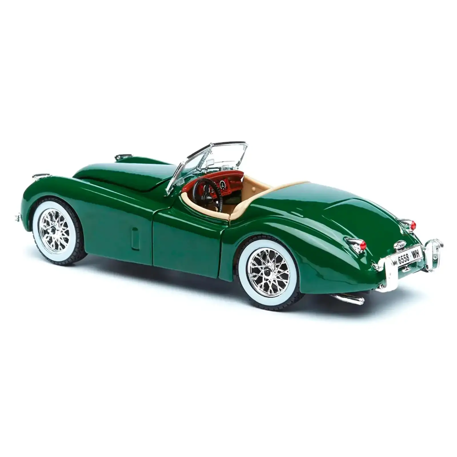 Автомодель JAGUAR XK 120 (1951) (ассорти вишневый, серебристый, темно-зеленый, 1:24) Bburago (18-22018)