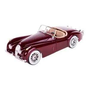 Автомодель JAGUAR XK 120 (1951) (ассорти вишневый, серебристый, темно-зеленый, 1:24) Bburago (18-22018)