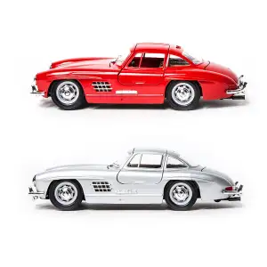Автомодель MERCEDES-BENZ 300 SL (1954) (асорті червоний, сріблястий, 1:24) Bburago (18-22023)