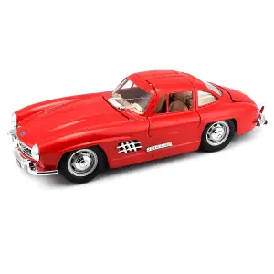 Автомодель MERCEDES-BENZ 300 SL (1954) (ассорти красный, серебристый, 1:24) Bburago (18-22023)
