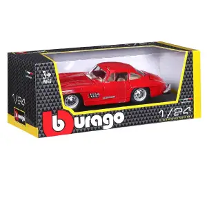Автомодель MERCEDES-BENZ 300 SL (1954) (ассорти красный, серебристый, 1:24) Bburago (18-22023)