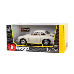 Автомодель PORSCHE 356B (1961) (ассорти слоновая кость, красный, 1:24) Bburago (18-22079)
