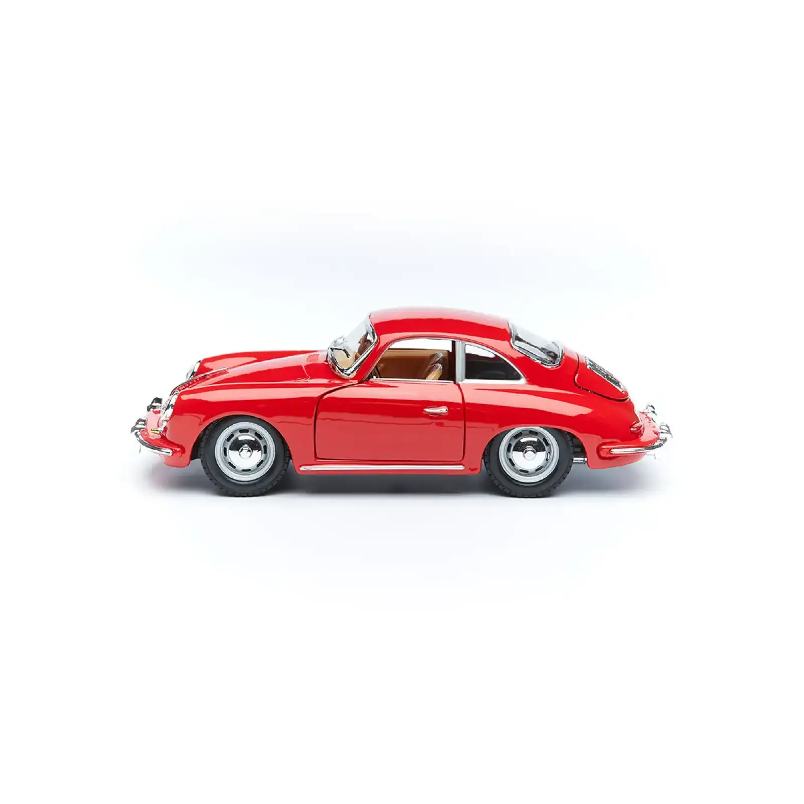 Автомодель PORSCHE 356B (1961) (ассорти слоновая кость, красный, 1:24) Bburago (18-22079)