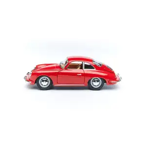 Автомодель PORSCHE 356B (1961) (ассорти слоновая кость, красный, 1:24) Bburago (18-22079)