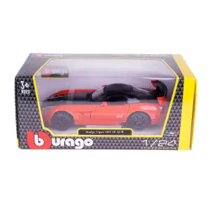 Автомодель DODGE VIPER SRT10 ACR (ассорти оранж-черн металлик, красн-черн металлик, 1:24) Bburago (18-22114)