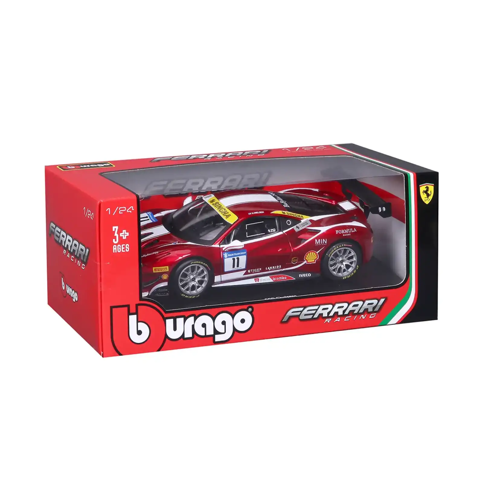 Автомодель FERRARI 488 CHALLENGE (1:24) Bburago (18-26308)