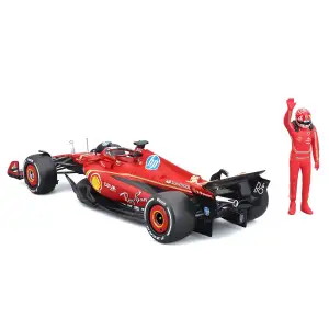 Автомодель с фигуркой – FERRARI SF-24 (2024) (1:24) Bburago (18-26823)
