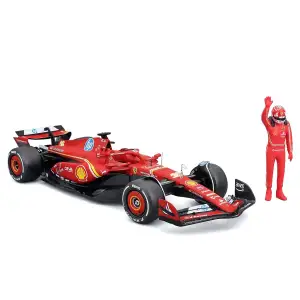 Автомодель с фигуркой – FERRARI SF-24 (2024) (1:24) Bburago (18-26823)