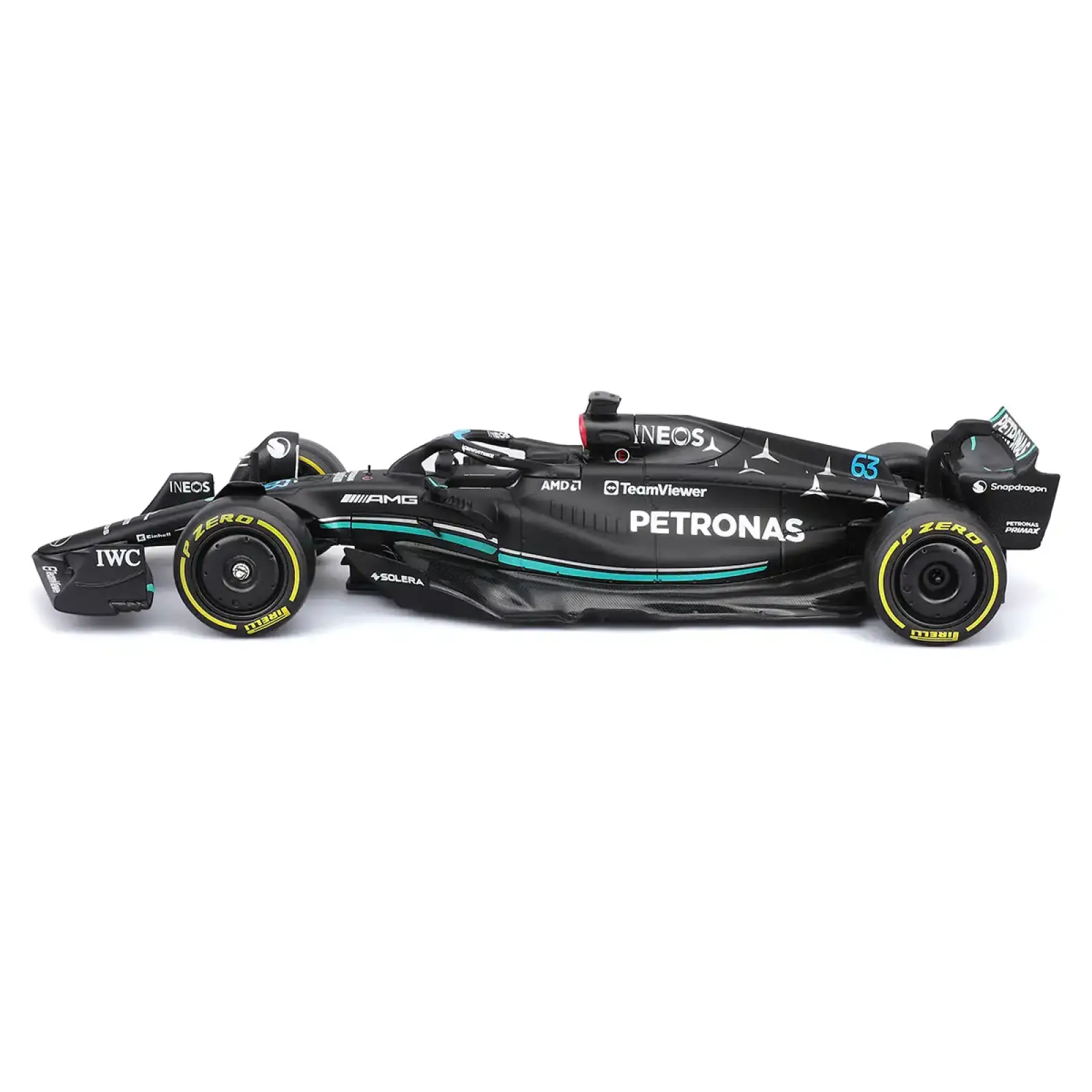 Автомодель з фігуркою - MERCEDES-AMG F1 W14 E PERFORMANCE (1:24) Bburago (18-28037)