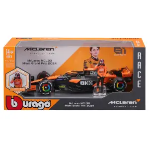 Автомодель з фігуркою - MCLAREN MCL38 (1:24) Bburago (18-28040)