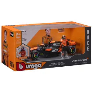Автомодель з фігуркою - MCLAREN MCL38 (1:24) Bburago (18-28040)
