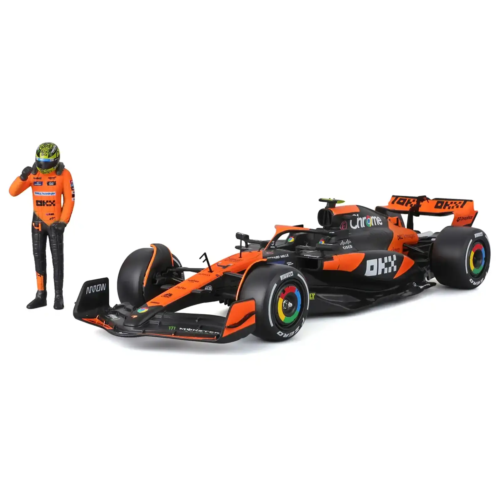 Автомодель з фігуркою - MCLAREN MCL38 (1:24) Bburago (18-28040)