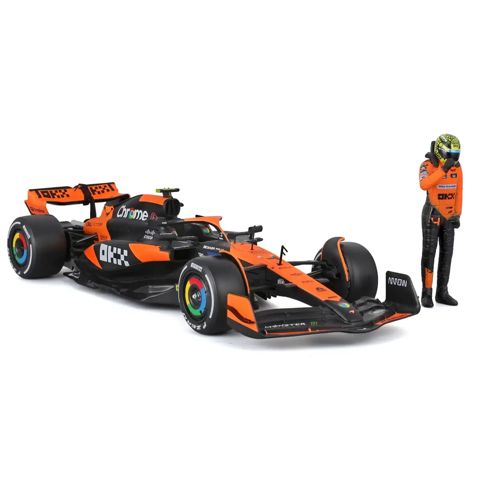 Автомодель з фігуркою - MCLAREN MCL38 (1:24) Bburago (18-28040)