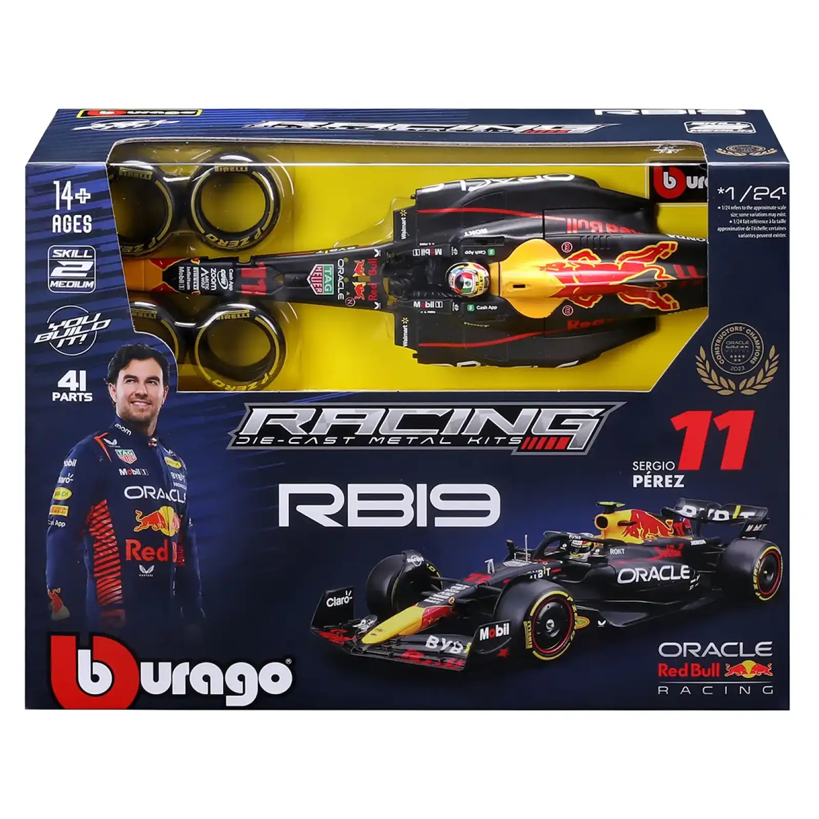 Авто-конструктор ORACLE RED BULL RACING RB19 (1:24) Bburago (18-28507)