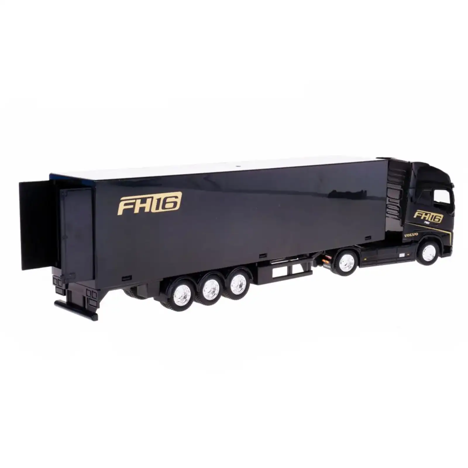 Автомодель - ФУРА VOLVO FH16 GLOBETROTTER 750 XXL (черный, синий) Bburago (18-31461)