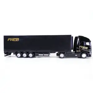 Автомодель - ФУРА VOLVO FH16 GLOBETROTTER 750 XXL (черный, синий) Bburago (18-31461)