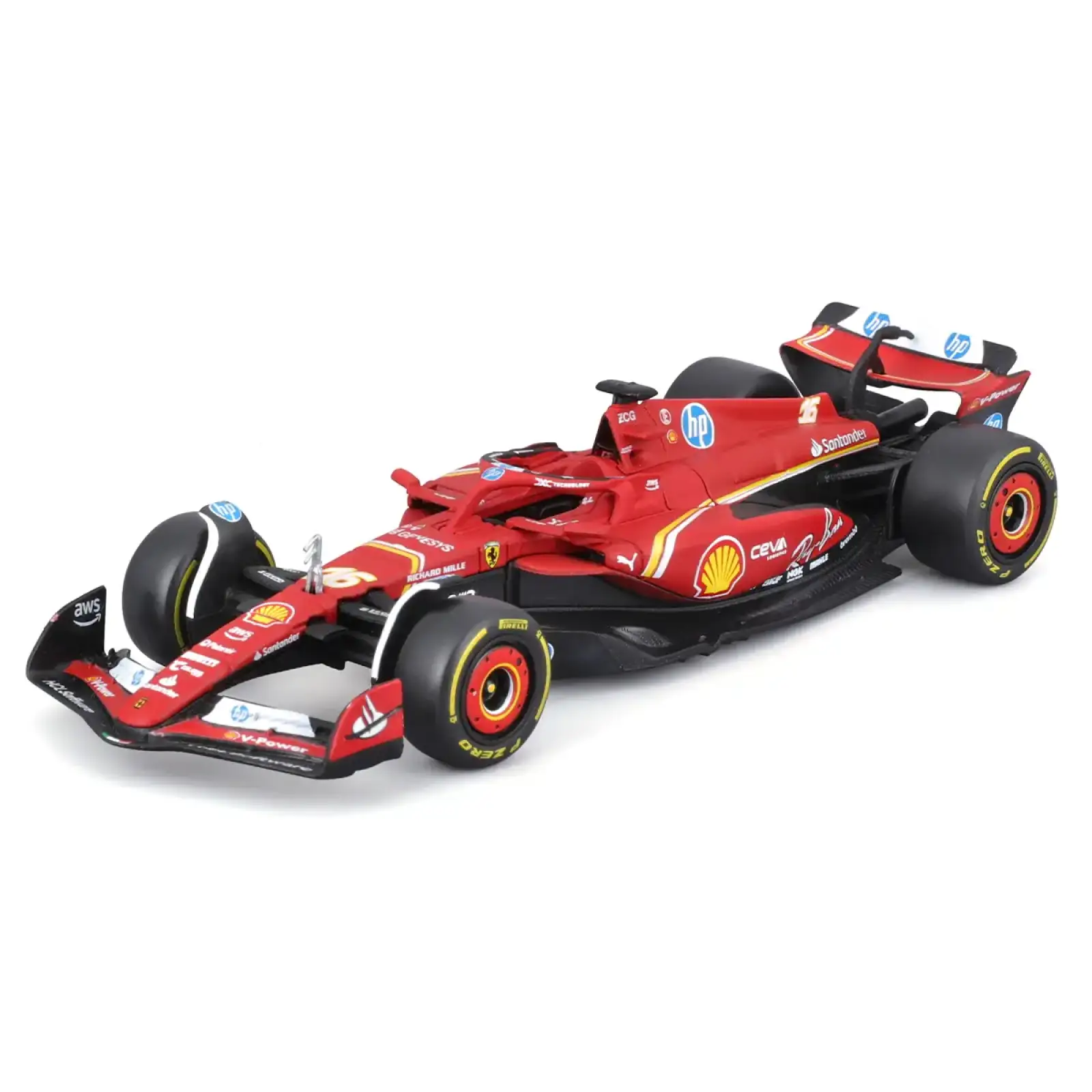 Автомодель FERRARI RACING - SF-24 (1:43) Bburago (18-36844)