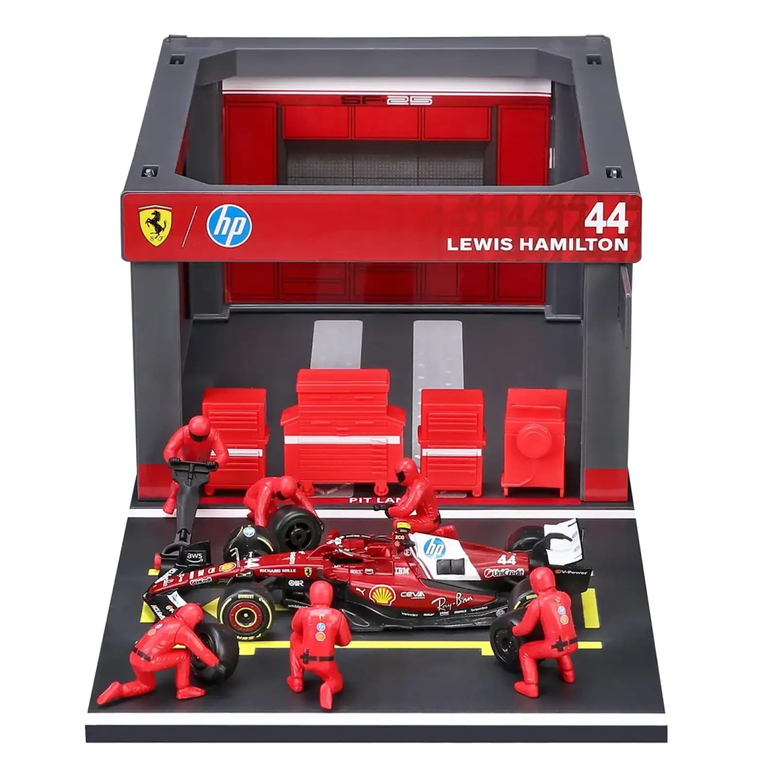 Ігровий набір - PIT PASS FERRARI SF-25 (1:43) Bburago (18-36865)